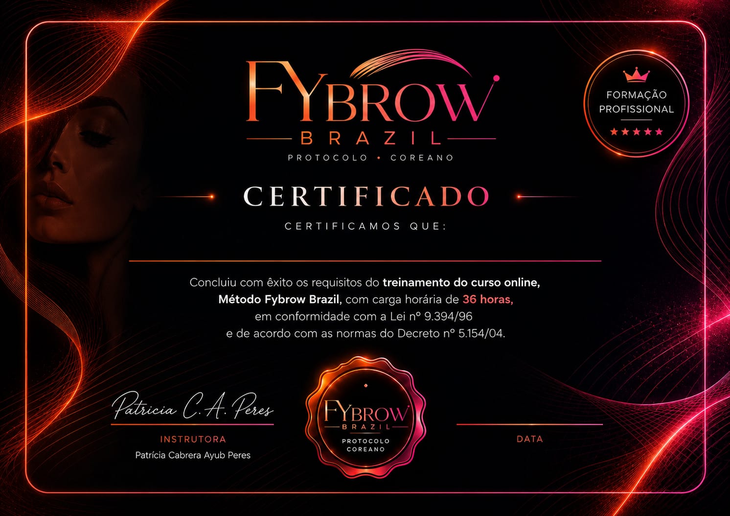 Certificado FyBrow Brazil, protocolo coreano