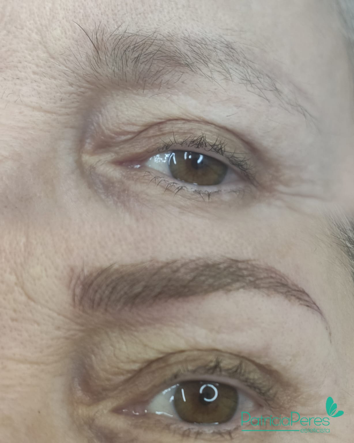 Resultado de Microblading em pele madura, antes e depois
