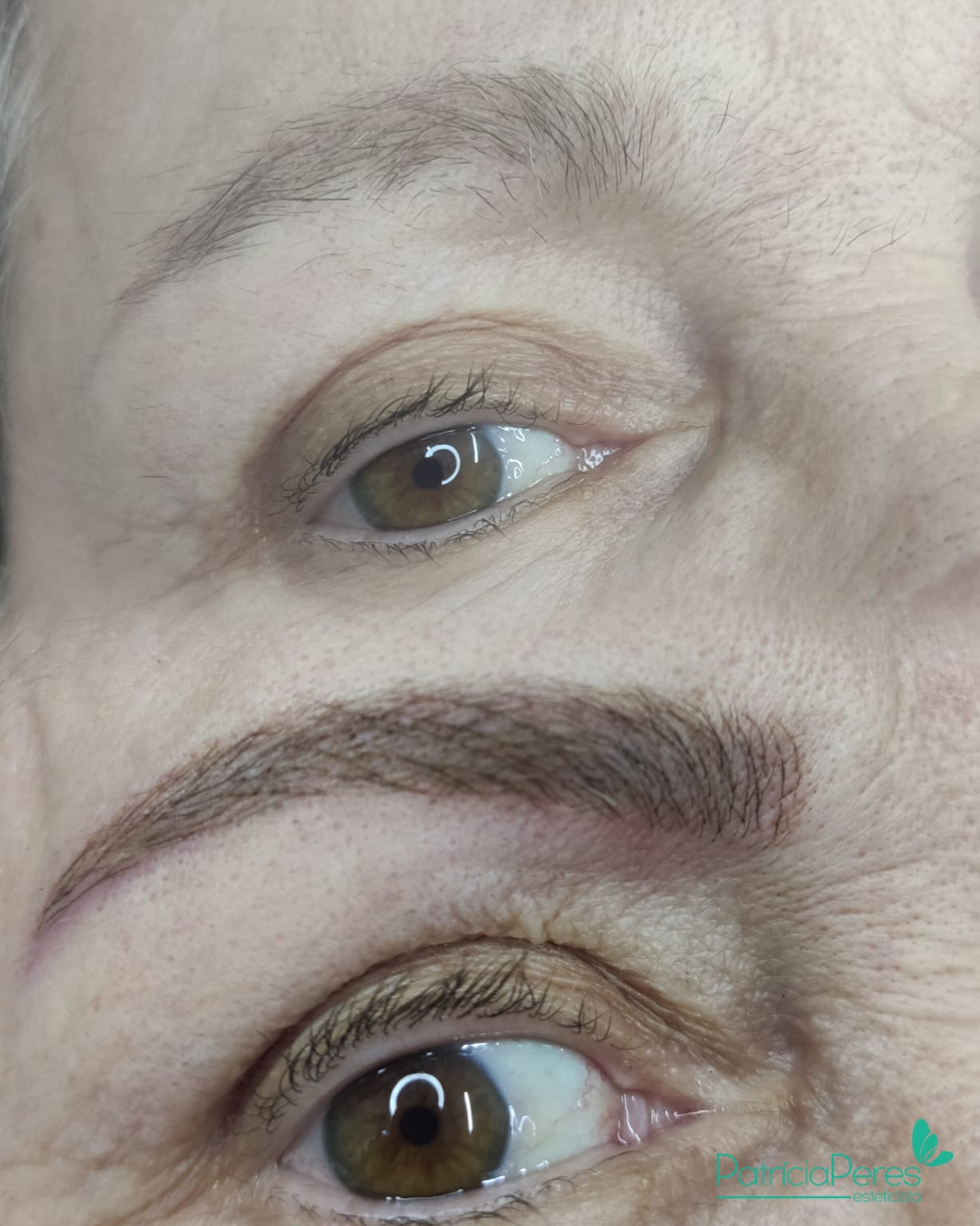 Resultado de Microblading em pele madura, antes e depois